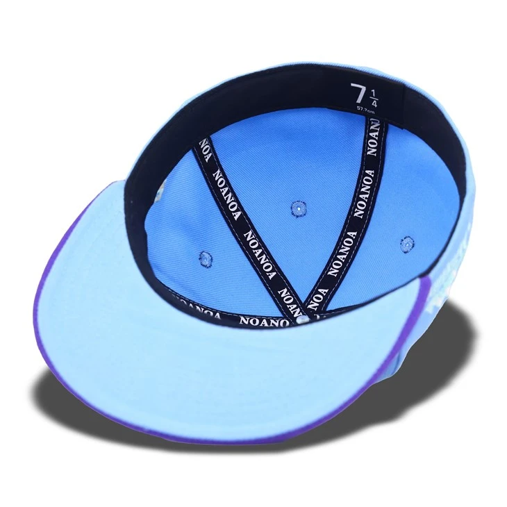 Creative Sunset Mountains Purple Fitted Cap